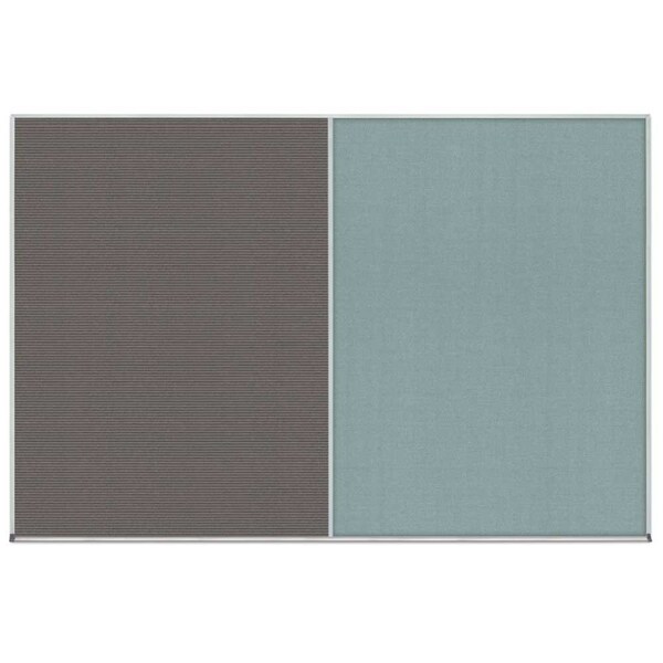 Enclosed Corkboard, 1 Door, 18"x24", 4" Fra, UV3407-BRONZE-CLOUD